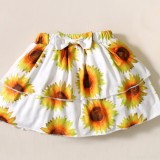 Baby Girl Summer Floral 3 Piece Skirt Set