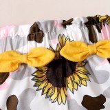 Baby Girl Summer Floral 2 Piece Shorts Set