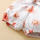 Baby Girl Summer Floral 3 Piece Shorts Set