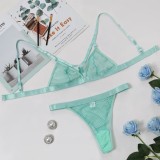 Sexy Green Bra and Panty Lingerie Set