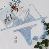 Sexy Blue Bra and Panty Lingerie Set