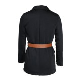 Spring Formal Black Long Sleeve Blazer