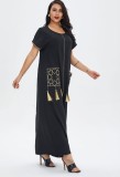 Summer Dubai Arab Middle East Muslim Kaftan Islamic Abaya Long Dress
