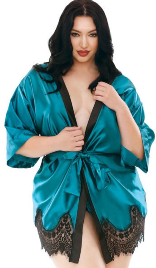 Summer Green Sexy Nightgown and Panty Lingerie Set