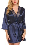 Summer Blue Sexy Nightgown and Panty Lingerie Set