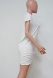 Summer White Sexy Plunging Dress Cover-Up