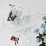 Summer Sexy Floral Bra and Panty Lingerie Set