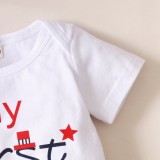 Baby Girl Summer Flag Print 2 Piece Shorts Set