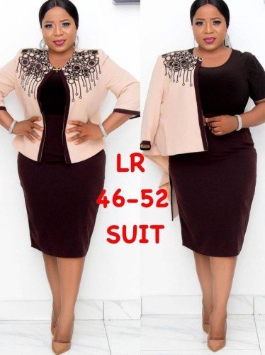 Autumn Plus Size Mother of the Bride Midi Dress with Matching Jacket
