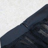 Summer Plus Size Black Patch Sexy Bodycon Jumpsuit