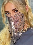 Party Sexy Beaded Fringe Face Cover