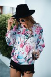 Autumn Floral Long Sleeve Hoody Sweats with Pockets