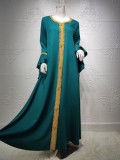 Arab Dubai Arab Middle East Turkey Morocco Islamic Clothing Kaftan Abaya Embroided Muslim Dress