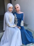 Arab Dubai Arab Middle East Turkey Morocco Islamic Clothing Rhinestone Kaftan Abaya Muslim Dress