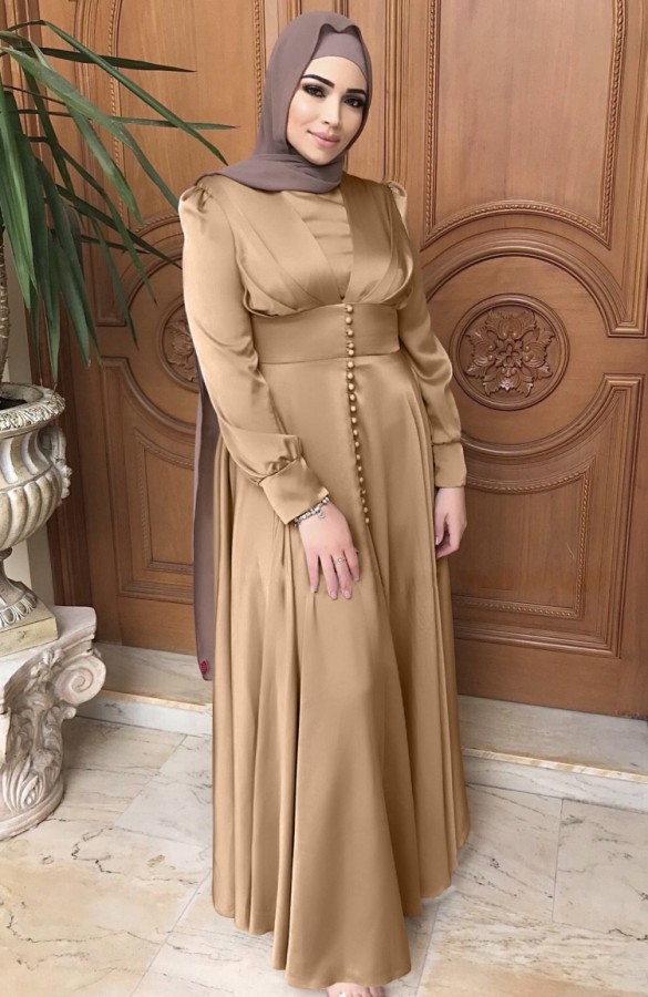 Arab Dubai Arab Middle East Turkey Morocco Islamic Clothing Kaftan Abayas Muslim Dress Khaki