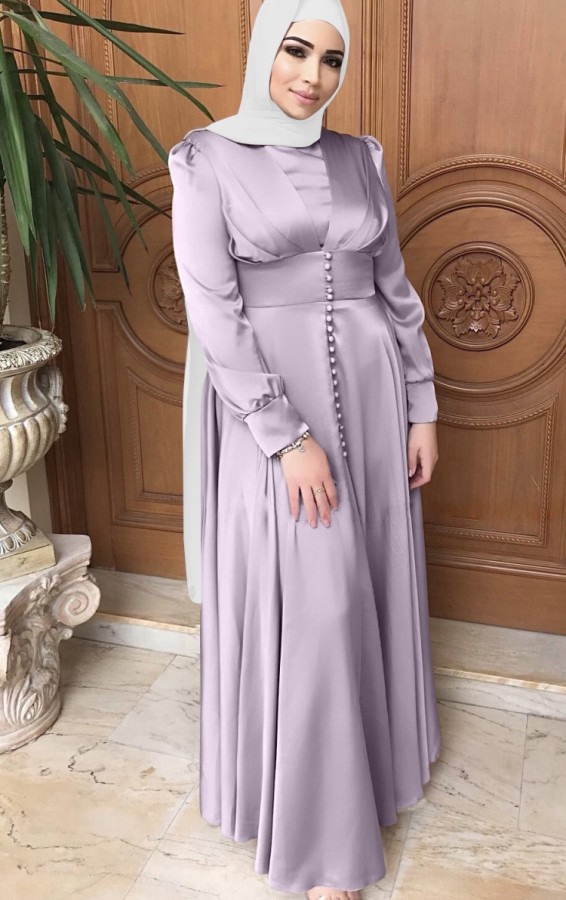 Arab Dubai Arab Middle East Turkey Morocco Islamic Clothing Kaftan Abayas Muslim Dress Purple