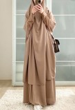 Arab Dubai Arab Middle East Turkey Morocco Islamic Clothing Kaftan Abaya Two Piece Muslim Dress