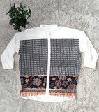 Autumn Plus Size Boho Printed Long Sleeve Loose Shirt Dress
