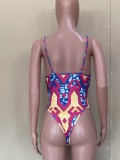 Africa Print One-Piece Print Swimwear with Matching Cover-Ups