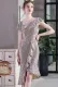 Summer Occassional Silver Sequin Fishtail Cocktail Dress