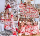 Christmas Print Family Two Piece Pants Pajama Set for Kids