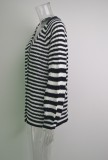 Fall Classic Black Striped Loose knitted Cardigan