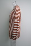 Fall Classic Brown Striped Loose knitted Cardigan