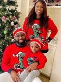 Christmas Kids Print O-Neck  Long Sleeve Sweat Sweater