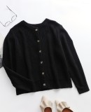Winter Casual Black Basic Long Sleeve Sweater