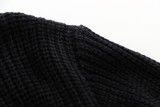Winter Casual Black Basic Long Sleeve Sweater