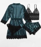 Sexy Green Nightgown And Panty Lace Lingerie Set