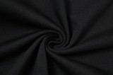 Fall Sexy Black Halter Off Shoulder KeyHole Split Long Dress