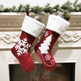 Christmas Decoration Socks Santa Snow Gift Stocking Bag