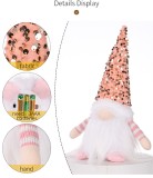 Christmas Decorations Xmas Ornaments Sequins Santa Claus Doll with LED Lights (without battery)