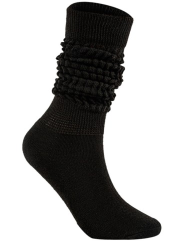 Kışlık Siyah Örgü Çorap