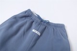 Autumn Blue Sports Print Bra and Pants Sweatsuit