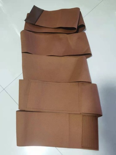 Faixa de resistência de cinto marrom envoltório modelador de cintura