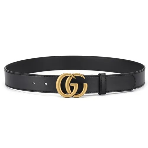 Formal Black Leather With Metal Buckle Waist Belt