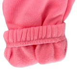 Winter Casual Pink Cropped Hoody Fleece Two Piece Sweatsuit