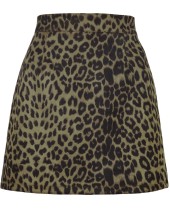 Minifalda con estampado de leopardo sexy de verano