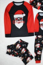 Winter Weihnachtsmann Print Schlafen Weihnachten Familie Vater Pyjama Set