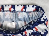 Christmas Men Blue Contrast Long Sleeve Top And Print Pant Pajama Two Piece Set