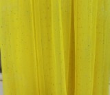 Summer Elegant Yellow Straps Sleeveless Lace Expansion Evening Dress