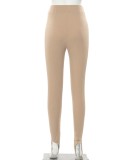 Winter Sexy Khaki High Waist Tight Leggings Wholesale Yoga Clothes