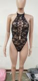 Sexy Black Lace Hollow out Babydoll Lingerie