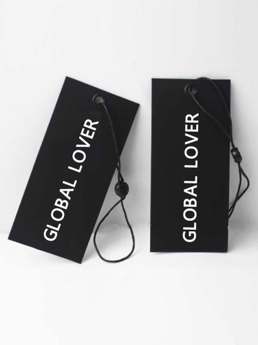 Custom Hang Tags for Clothing with Personalized Brand Name (500 PCS)