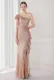 Summer Elegant Pink One Shoulder Slit Cocktail Eevening Dress