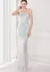 Summer Elegant White One Shoulder Sleeveless Sequins  Mermaid Evening Dress