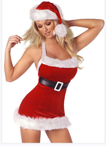 女性のセクシーなクリスマス赤いコスチュームセット