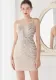 Summer Formal Silver Wave Sequins Strap Mermaid Party Dress